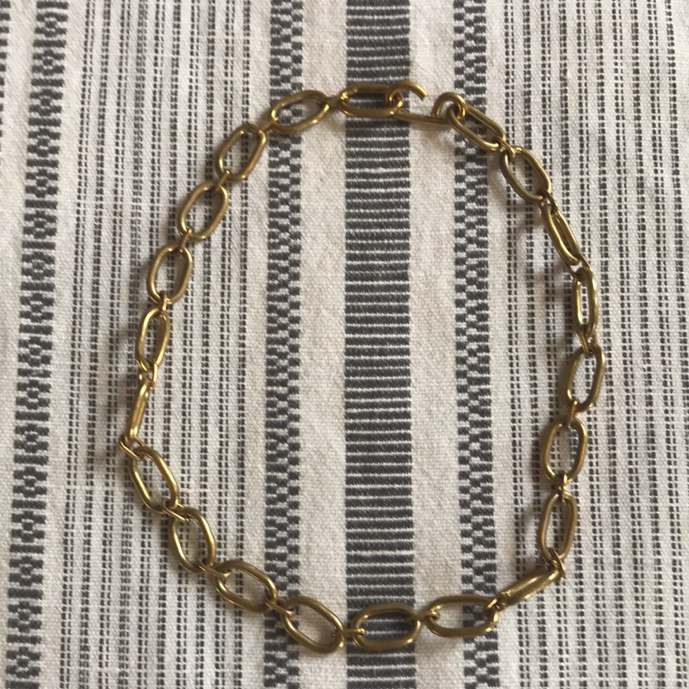 Gold Link Chain Necklace - Women's Fashion Jewelry